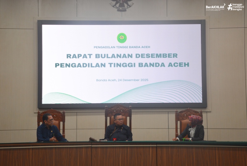 PENGADILAN TINGGI BANDA ACEH GELAR RAPAT PLENO DESEMBER TAHUN 2025