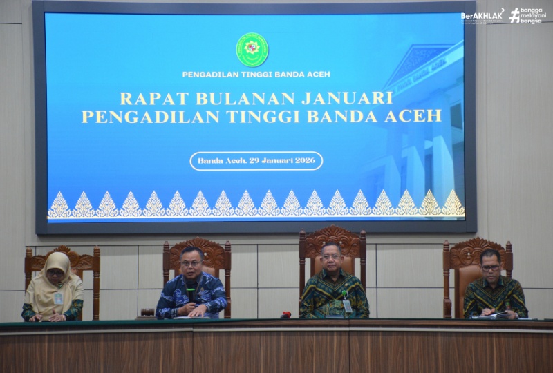 RAPAT BULANAN JANUARI 2026 PENGADILAN TINGGI BANDA ACEH
