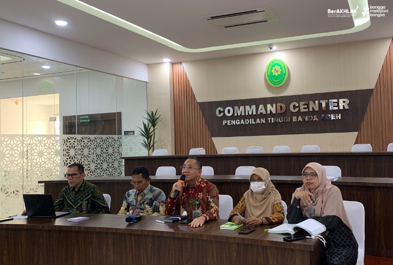 PENGADILAN TINGGI BANDA ACEH PANTAU KONDISI PENGADILAN NEGERI KUALA SIMPANG PASCA BANJIR