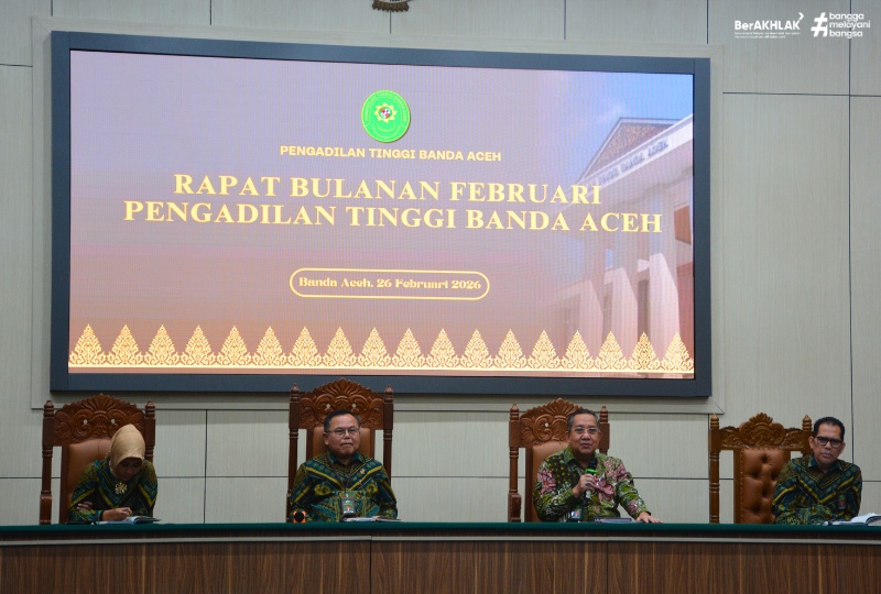 RAPAT PLENO BULAN FEBRUARI 2026 PENGADILAN TINGGI BANDA ACEH