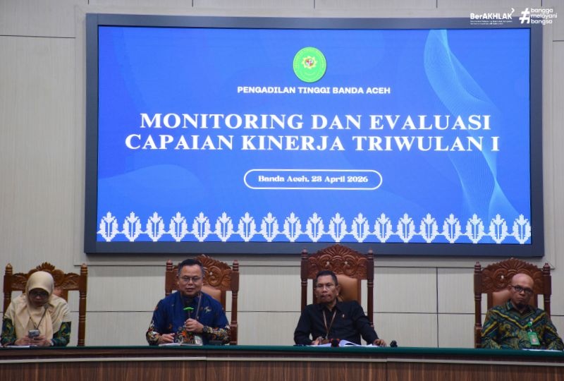 MONITORING DAN EVALUASI CAPAIAN KINERJA TRIWULAN I TAHUN 2026