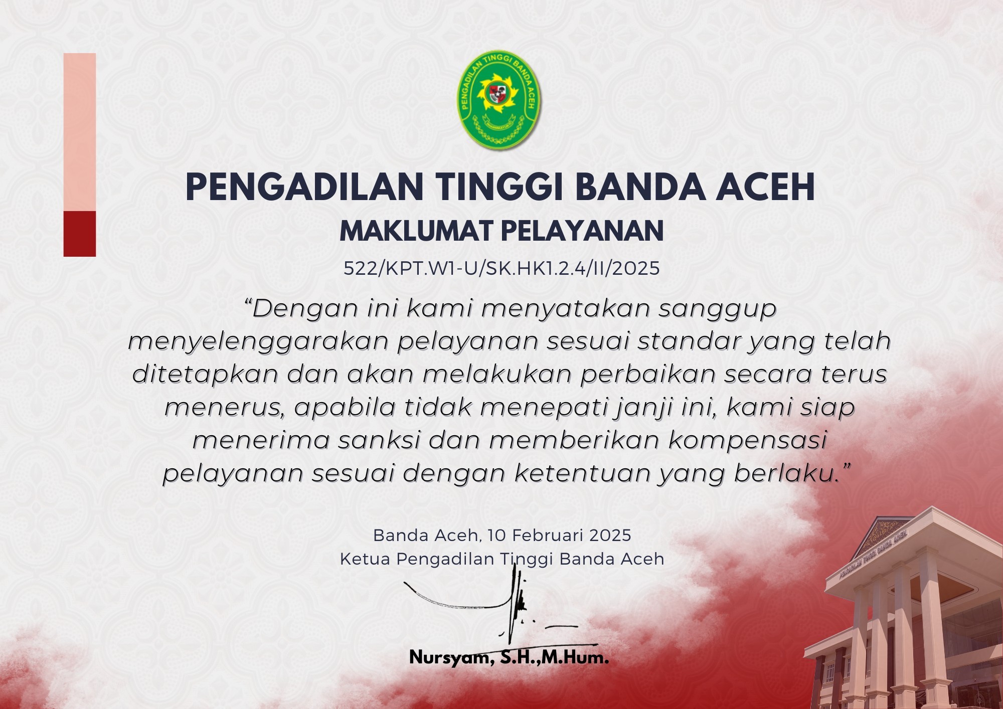 Maklumat Pelayanan