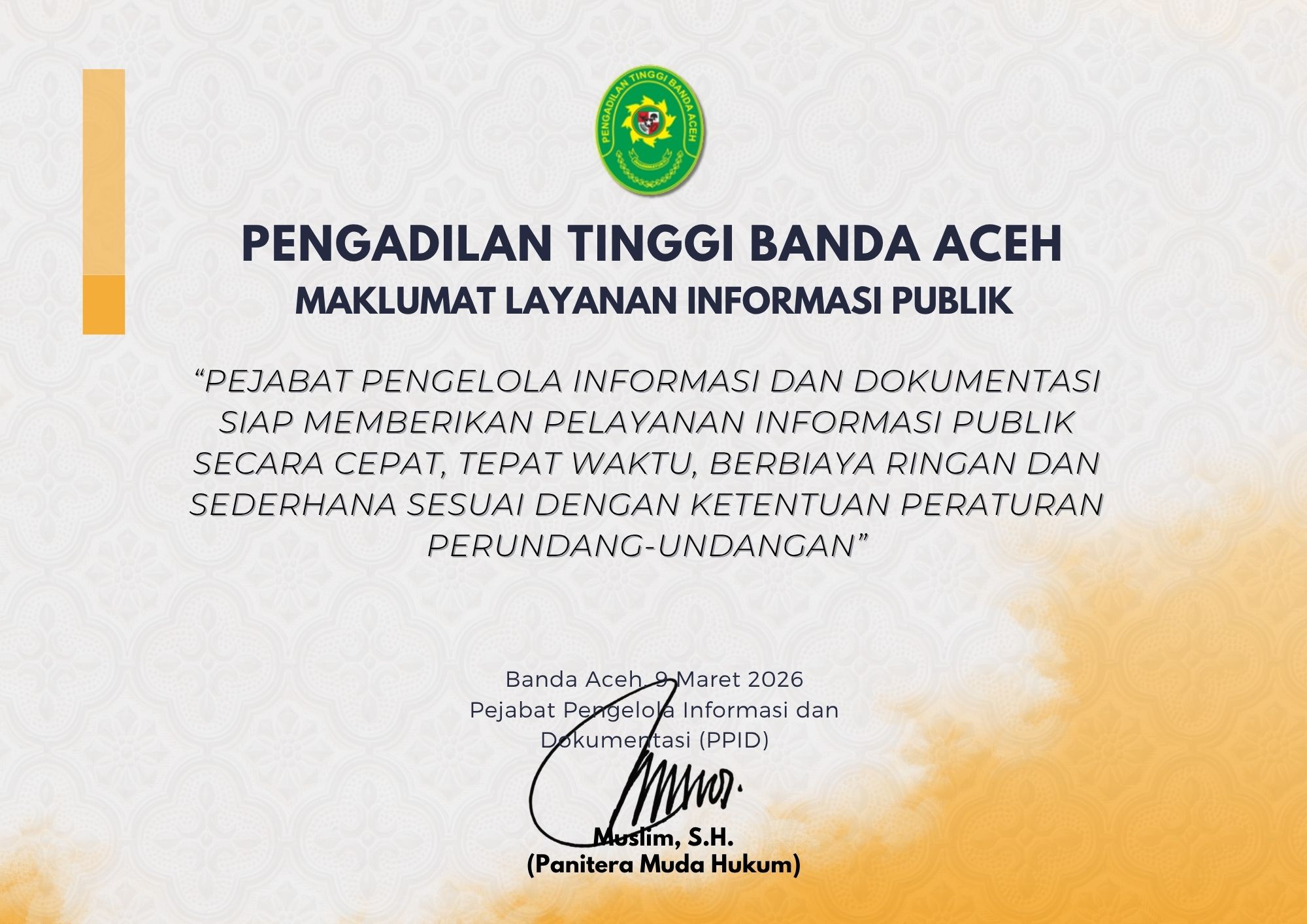 Maklumat Layanan Informasi Publik