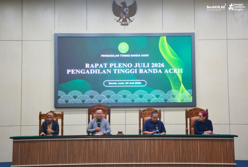 RAPAT PLENO JULI 2026 PENGADILAN TINGGI BANDA ACEH