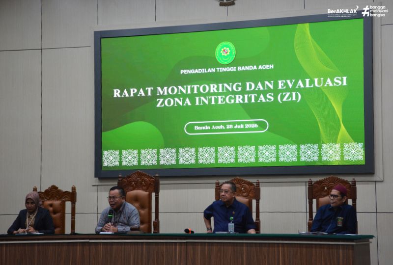RAPAT MONITORING EVALUASI PEMBANGUNAN ZONA INTEGRITAS (ZI) MENUJU WBK