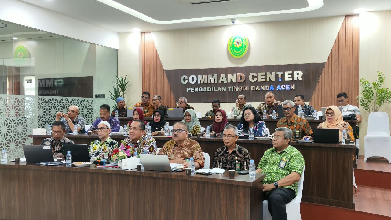 PENGADILAN TINGGI BANDA ACEH IKUTI SOSIALISASI IMPLEMENTASI SEMA NOMOR 2 TAHUN 2026